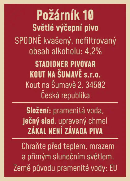 Požárník 10 - Sud (30L)