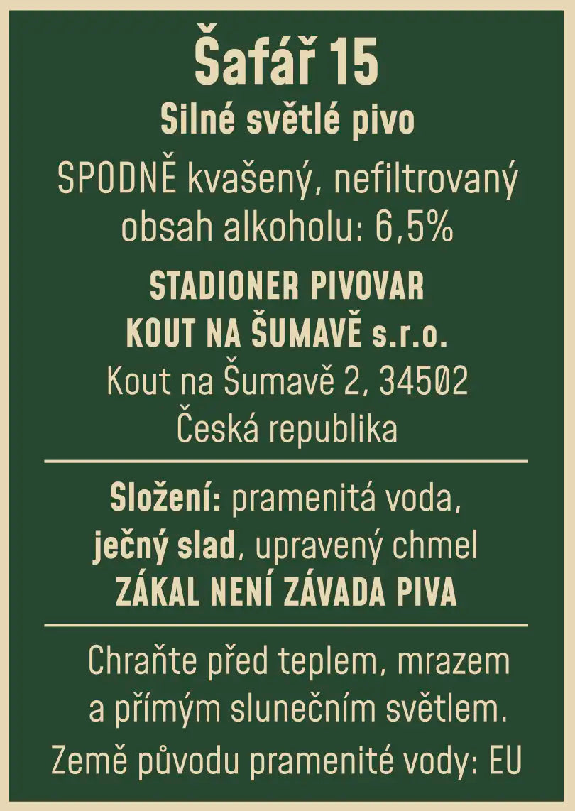 Šafář 15 - Sud (30L)